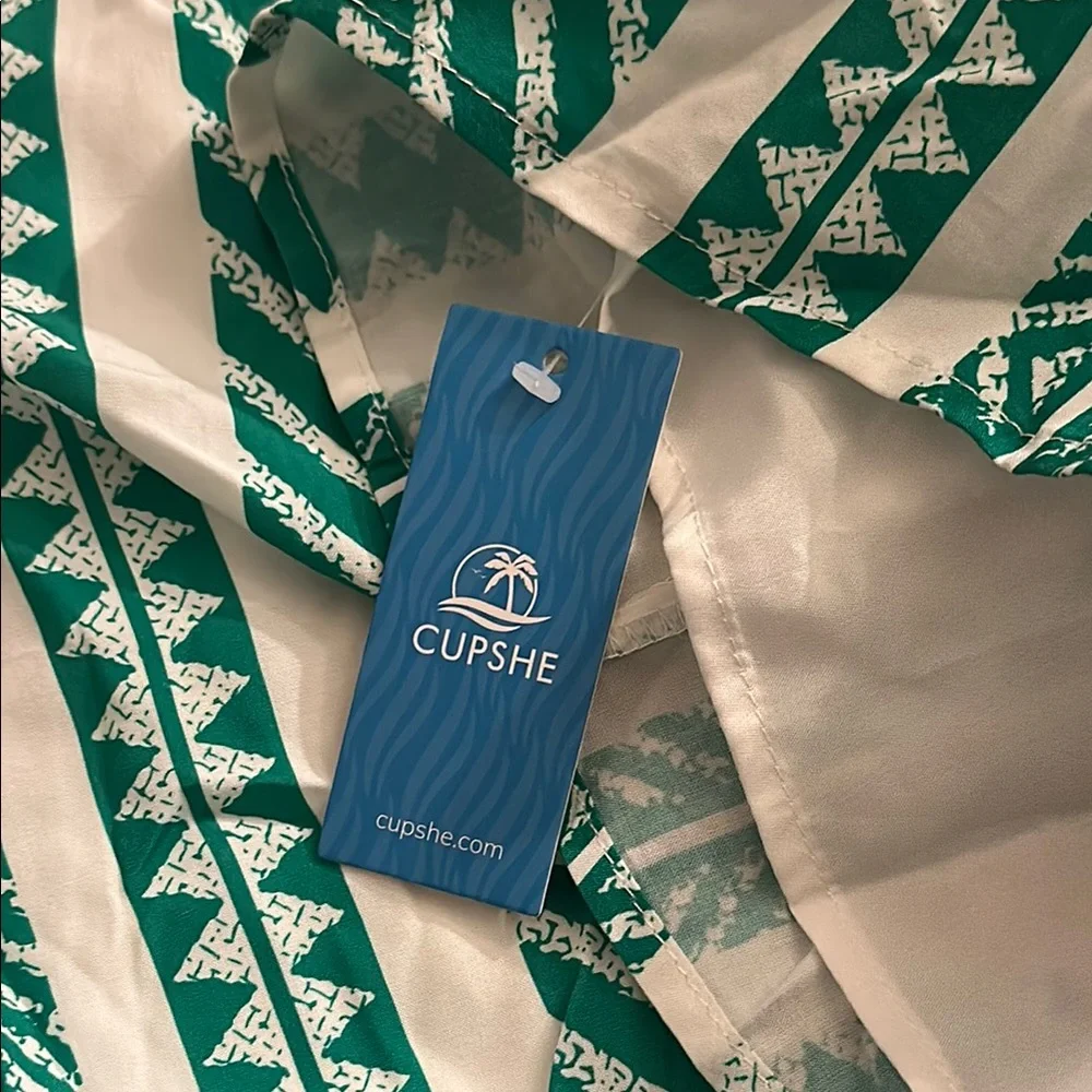 Cupshe Striped Crossover Halterneck Mini Dress NWT - Picture 12 of 13